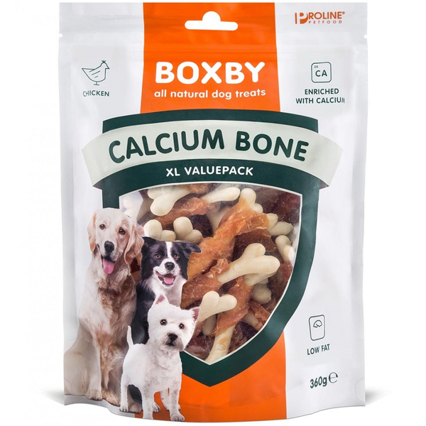 Boxby Calcium Bone - Hondensnacks - 360 g Valuepack