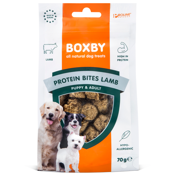 Boxby Protein Bites 70 g Hondensnacks Lam