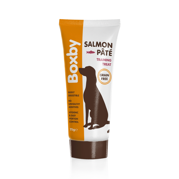 Boxby for dogs zalmpaté, tube 75 gr Per stuk