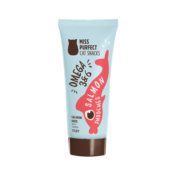 Afbeelding Miss Purfect Zalm Paté, tube 75 gr Per stuk door Petsplace.nl