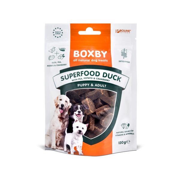 Afbeelding Boxby for dogs superfood 120 gram Duck Per stuk door Petsplace.nl
