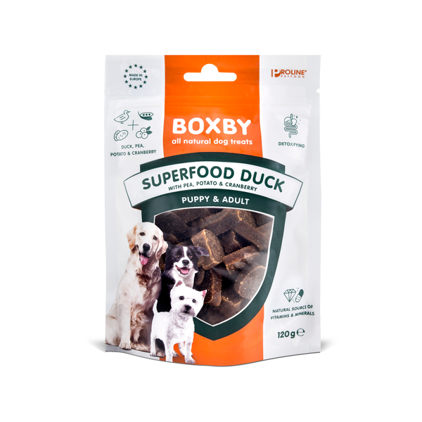 Boxby for dogs superfood 120 gram Duck Per stuk