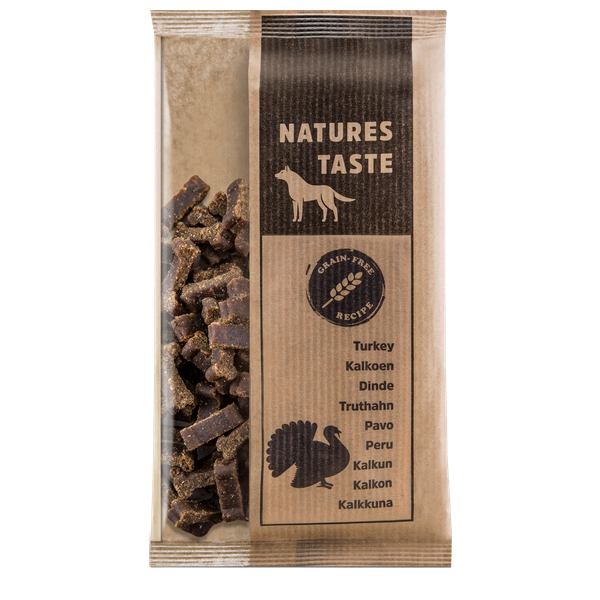 Afbeelding Natures Taste No Grain Bones 100 g - Hondensnacks - Kalkoen door Petsplace.nl