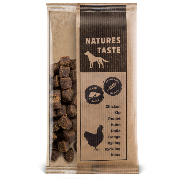 Afbeelding Natures Taste No Grain Liver Snacks - Hondensnacks - Lever 100 g door Petsplace.nl