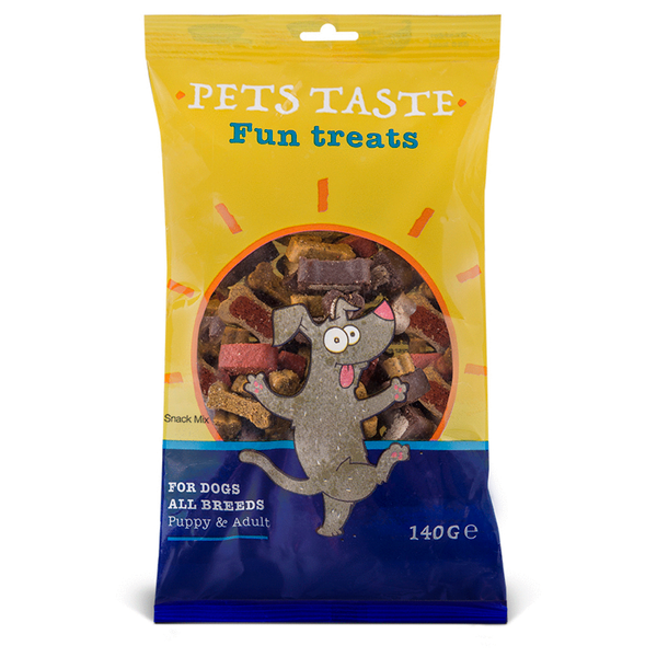 Afbeelding Pets Taste Snack Mix Kip&Rund&Lam - Hondensnacks - 140 g door Petsplace.nl