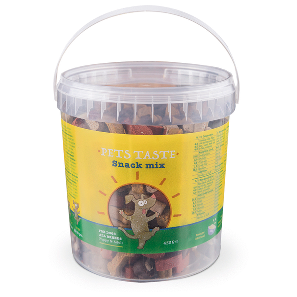 Afbeelding Pets Taste Snack Mix Kip&Rund&Lam - Hondensnacks - 450 g door Petsplace.nl