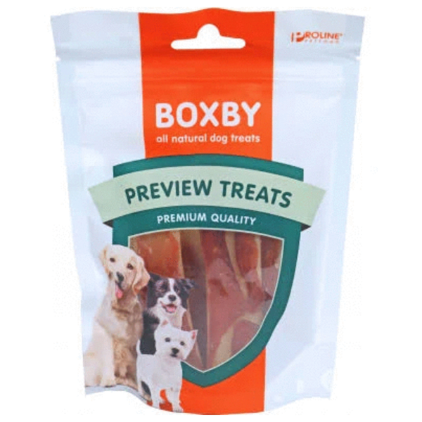 Afbeelding Proline Boxby Duck Dental Strips - Hondensnacks - Eend 90 g door Petsplace.nl