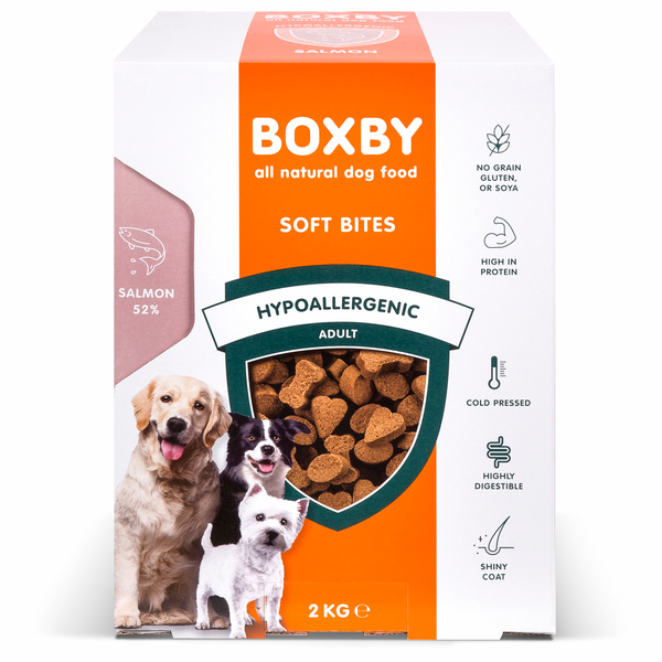 Afbeelding Boxby Hypoallergenic Hondenvoeding Zalm - Hondenvoer - 2 kg door Petsplace.nl