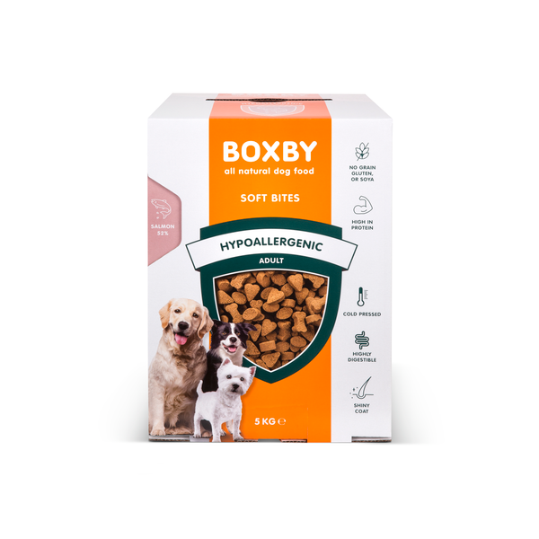 Afbeelding Boxby Hypoallergenic Hondenvoeding Zalm - Hondenvoer - 5 kg door Petsplace.nl