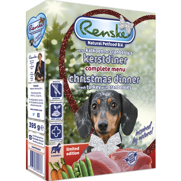 Renske Adult 395 g - Hondenvoer - Eend&Kalkoen Rood