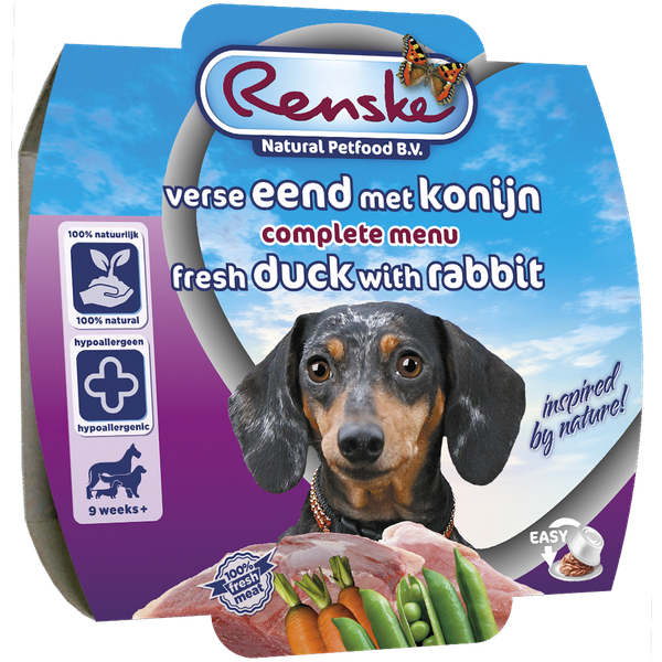 Renske Hond Vers Eend & Konijn 100 gram Per 8