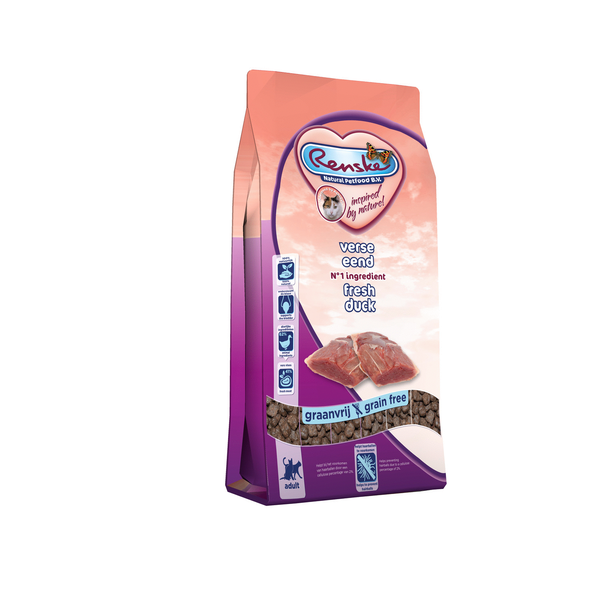 Afbeelding Renske Kat Super Premium Adult Verse Eend 1.5 kg door Petsplace.nl