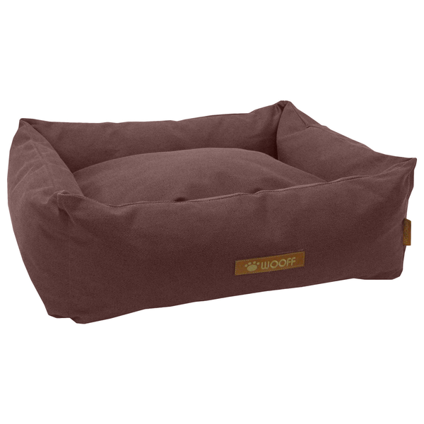 Afbeelding Wooff Mand Cocoon Vintage Kastanjebruin - Hondenmand - S Stof door Petsplace.nl