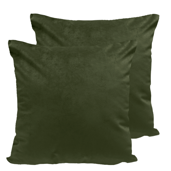 Afbeelding Bestgarden Kussen Velours 38x38 cm - Kussens - Olijfgroen door Petsplace.nl