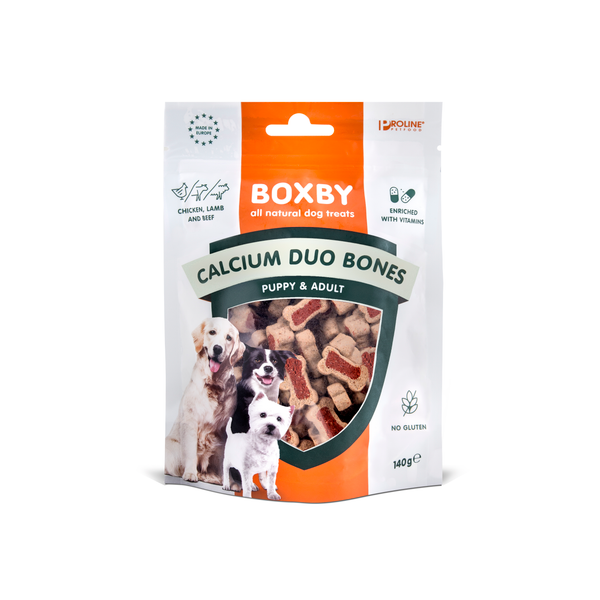Afbeelding Proline Boxby Puppy Snacks Calcium - Hondensnacks - Lam 140 g door Petsplace.nl