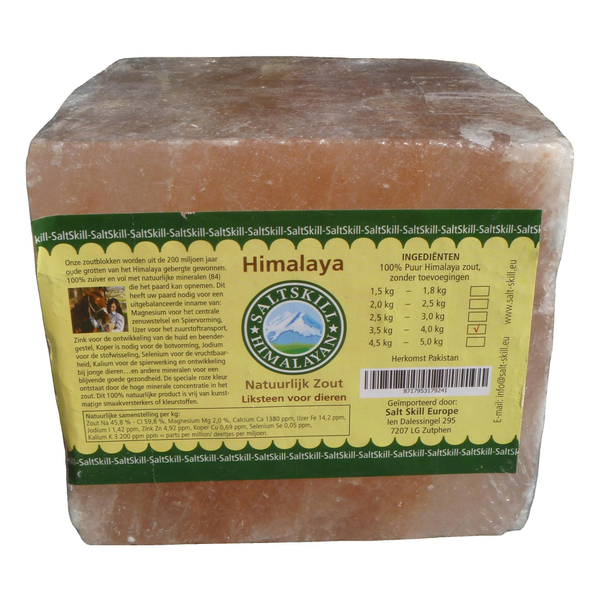 Salt Skill Himalaya Liksteen - Voedingssupplement - 3.50 kg Vierkant