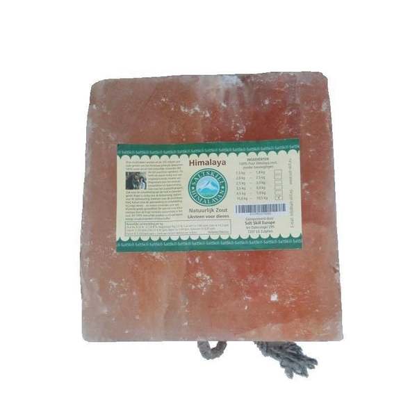 Salt Skill Himalaya Liksteen - Voedingssupplement - 17x17x17 cm 10-11 kg Lichtroze