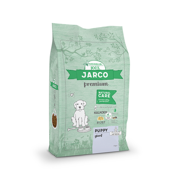 Jarco Dog Natural Giant Puppy Kalkoen - Hondenvoer - 3 kg 46-100 Kg