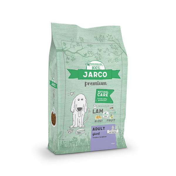 Afbeelding Jarco Dog Natural Giant Adult Lam - Hondenvoer - 3 kg 46-100 Kg door Petsplace.nl