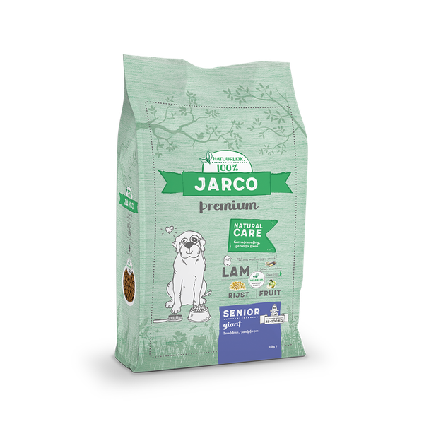 Afbeelding Jarco Dog Natural Giant Senior Lam - Hondenvoer - 3 kg 46-100 Kg door Petsplace.nl