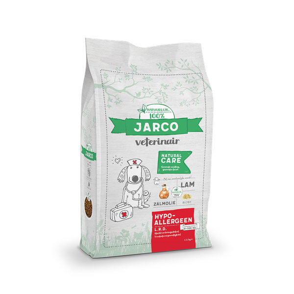 Afbeelding Jarco Dog Veterinair Hypoallergeen Lrd Lam - Hondenvoer - 2.5 kg door Petsplace.nl