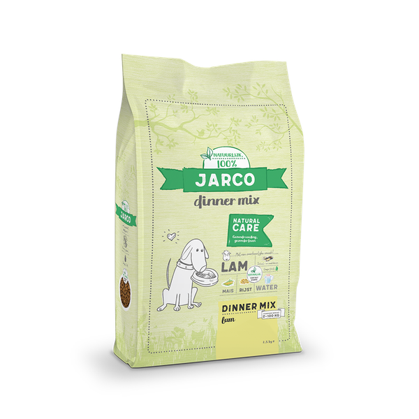 Afbeelding Jarco Dog Dinner Mix Natural Care - Hondenvoer - Lam 2.5 kg 2-100 Kg door Petsplace.nl