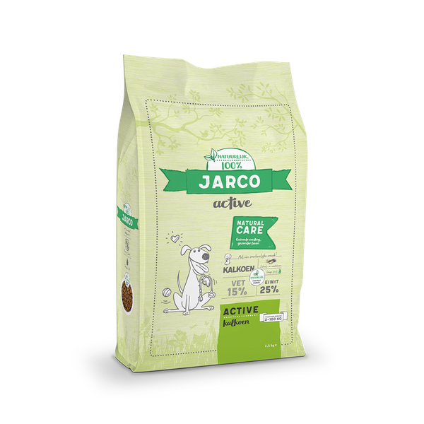 Jarco Dog Natural Active - Hondenvoer - Kalkoen 2.5 kg