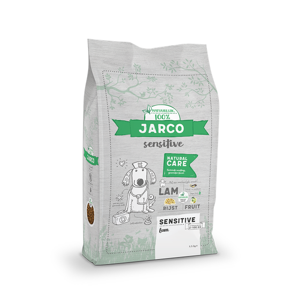 Jarco Dog Sensitive Natural Care Lam - Hondenvoer - 2.5 kg 2-100 Kg