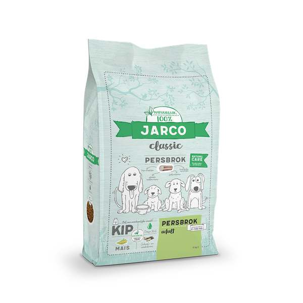 Afbeelding Jarco Dog Classic Adult Persbrok - Hondenvoer - Kip 4 kg door Petsplace.nl