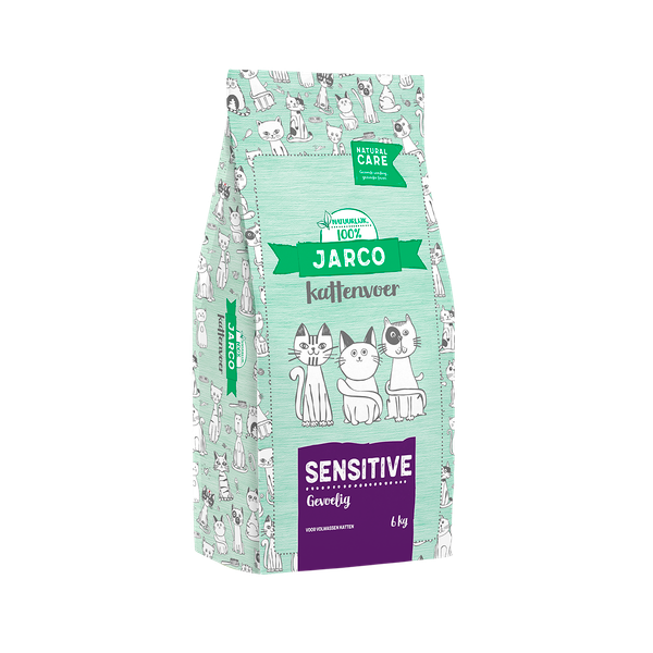 Afbeelding Jarco Natural Cat Sensitive - Kattenvoer - Lam 6 kg Care door Petsplace.nl