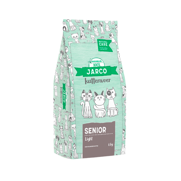 Afbeelding Jarco Natural Cat Senior Light - Kattenvoer - Gevogelte Lam 6 kg Care door Petsplace.nl