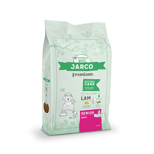 Afbeelding Jarco Dog Natural Mini Senior - Hondenvoer - Lam 1.75 kg 2-10kg Mini door Petsplace.nl