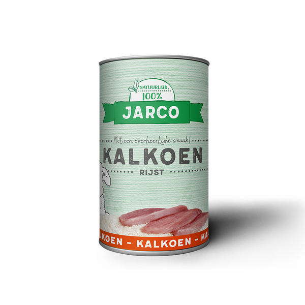 Afbeelding Jarco Dog Blikvoeding 400 g - Hondenvoer - Kalkoen&Rijst 2-100 Kg door Petsplace.nl