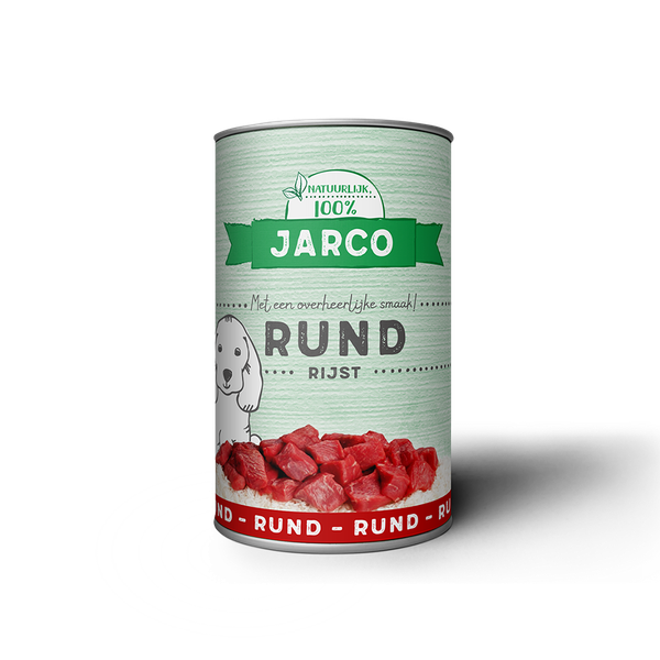 Afbeelding Jarco Dog Blikvoeding 400 g - Hondenvoer - Rund&Rijst 2-100 Kg door Petsplace.nl