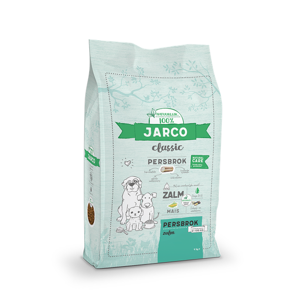 Afbeelding Jarco Dog Classic Adult Persbrok Zalm - Hondenvoer - 3 kg Persbrok door Petsplace.nl