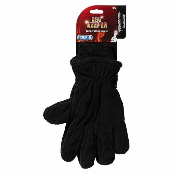 Heatkeeper Thermohandschoen Fleece Handschoenen Zwart S M