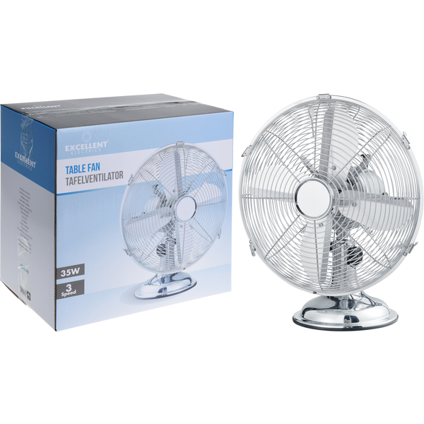 Tafel Ventilator 30cm Chroom