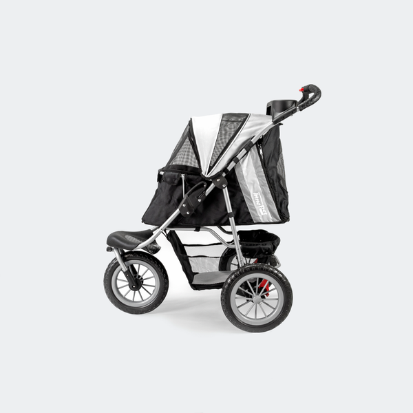 Innopet Hondenbuggy Comfort Efa - Hondentrolley - 46x31x88 cm Zwart Grijs