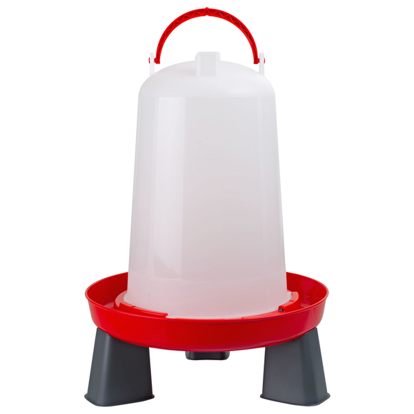 Olba Drinkbak Met Pootjes Rood - Drinkbak - 6 l