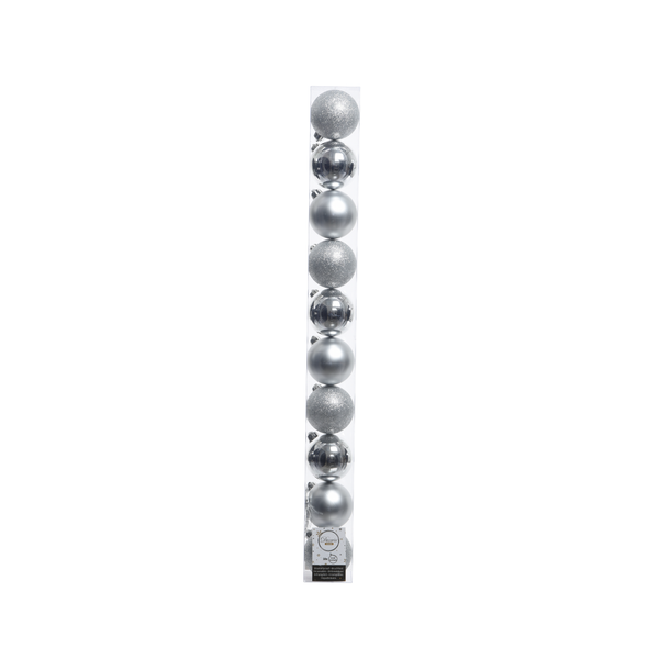 Afbeelding Kerstbal 6 cm Zilver door Petsplace.nl