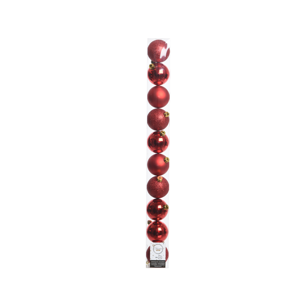 Afbeelding Kerstbal 6 cm Kerstrood door Petsplace.nl