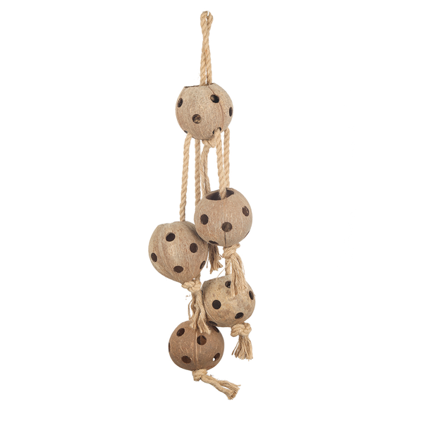 Afbeelding Homestyle Vogelspeelgoed Coconut Swing - Vogelspeelgoed - 21x84 cm door Petsplace.nl