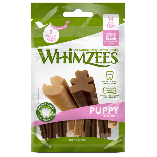 Whimzees Puppy Voordeel Verpakking - Hondensnacks - 125 g 14 stuks Xs/S