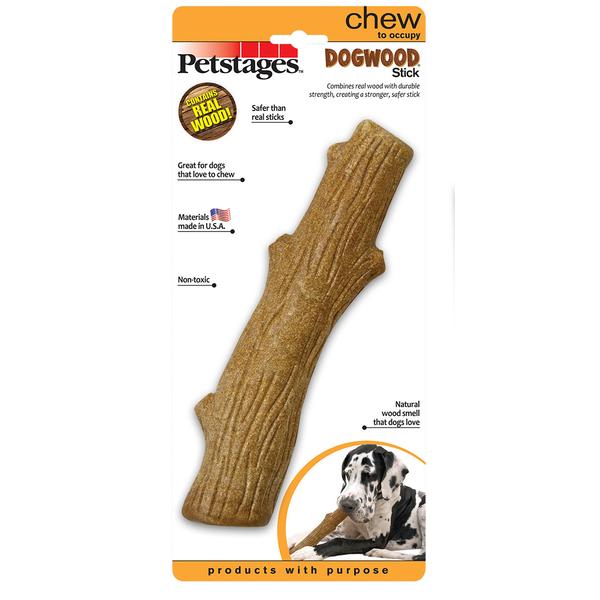 Afbeelding Petstages Dogwood Stick voor honden Large door Petsplace.nl