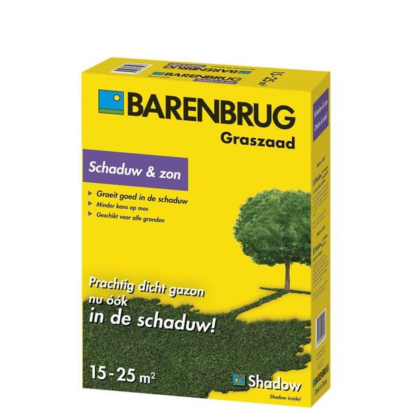 Afbeelding Barenbrug Graszaad Schaduw&Zon 25 m2 - Graszaden - 500 g door Petsplace.nl