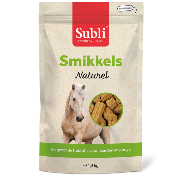 Afbeelding Subli Smikkels - Paardensnack - Naturel 1.5 kg door Petsplace.nl