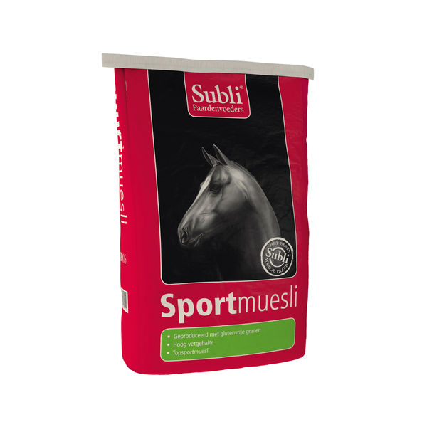 Afbeelding Subli Sportmuesli Glutenvrij - Paardenvoer - 15 kg door Petsplace.nl