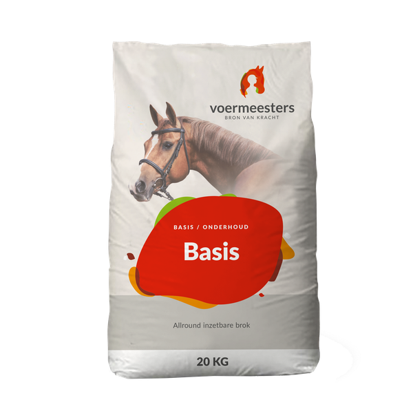 Voermeesters Basis - Paardenvoer - 20 kg