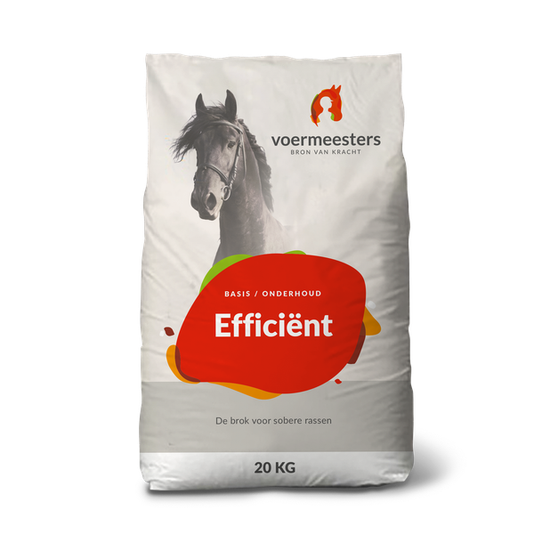 Afbeelding Voermeesters Efficient - Paardenvoer - 20 kg door Petsplace.nl