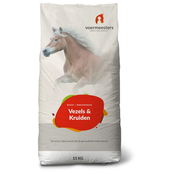 Voermeesters Vezels En Kruiden - Paardenvoer - 15 kg